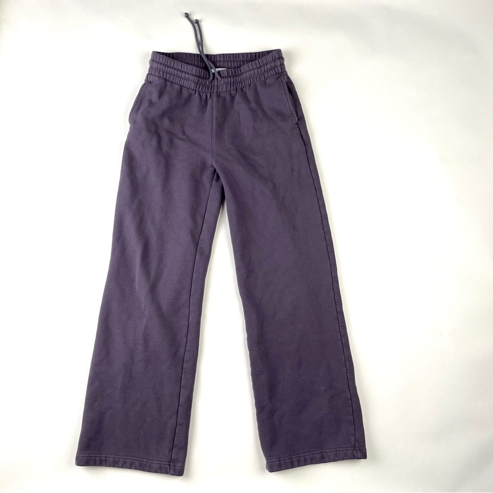 Women's Wide-Leg Drawstring Pants — Purple